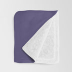 Lavender Purple Solid Color Throw Blanket Gallery Image 3