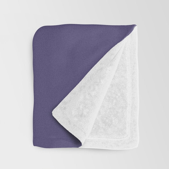 Lavender Purple Solid Color Throw Blanket Gallery Image 3