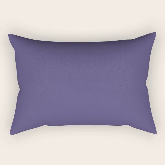 Lavender Purple Solid Color Rectangular Pillow Gallery Image 1