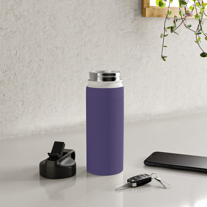 Lavender Purple Solid Color Water Bottle Gallery Image 4
