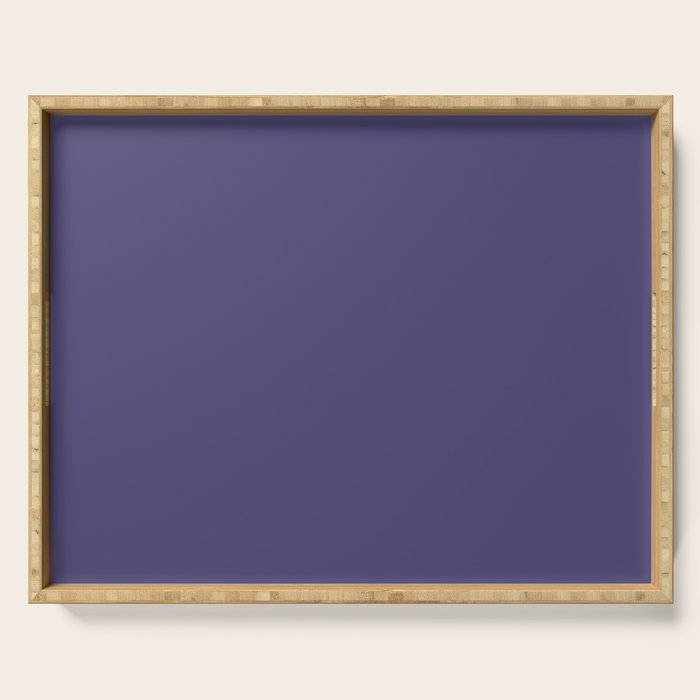 Lavender Purple Solid Color Serving Tray Gallery Image 1