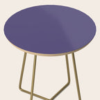 Lavender Purple Solid Color Side Table Gallery Image 2