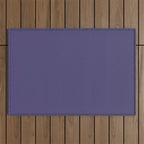 Lavender Purple Solid Color Outdoor Rug Gallery Image 1