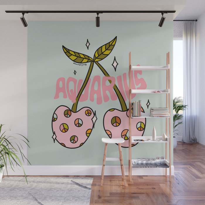 Aquarius Cherries Wall Mural Gallery Image 1