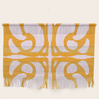 Abstract in Yellow and Cream Wall Hanging Gallery Image 1