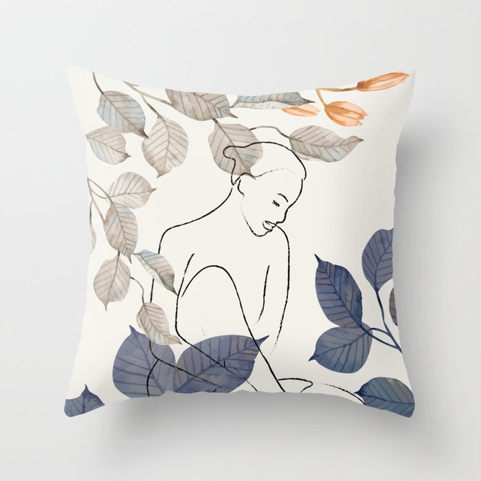 Peace in the Shade 03 Throw Pillow Gallery Image 1
