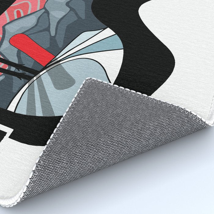 Snow Sport Sunset | Ski and Snowboard Series | DopeyArt Rug Gallery Image 4