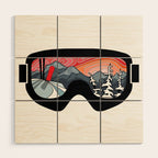Snow Sport Sunset | Ski and Snowboard Series | DopeyArt Wood Wall Art Gallery Image 1