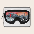 Snow Sport Sunset | Ski and Snowboard Series | DopeyArt Laptop Sleeve Gallery Image 1