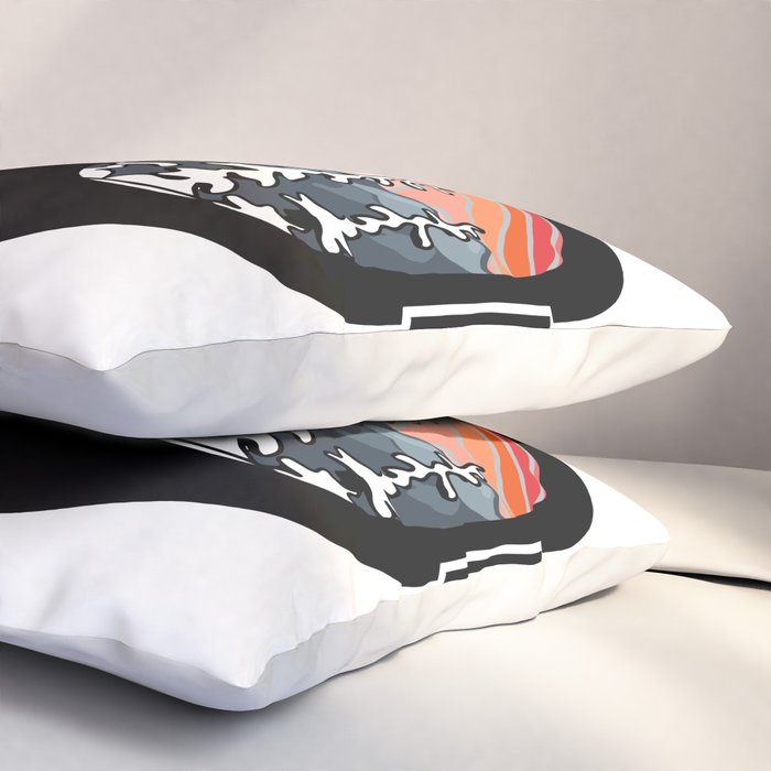 Snow Sport Sunset | Ski and Snowboard Series | DopeyArt Pillow Sham Gallery Image 3