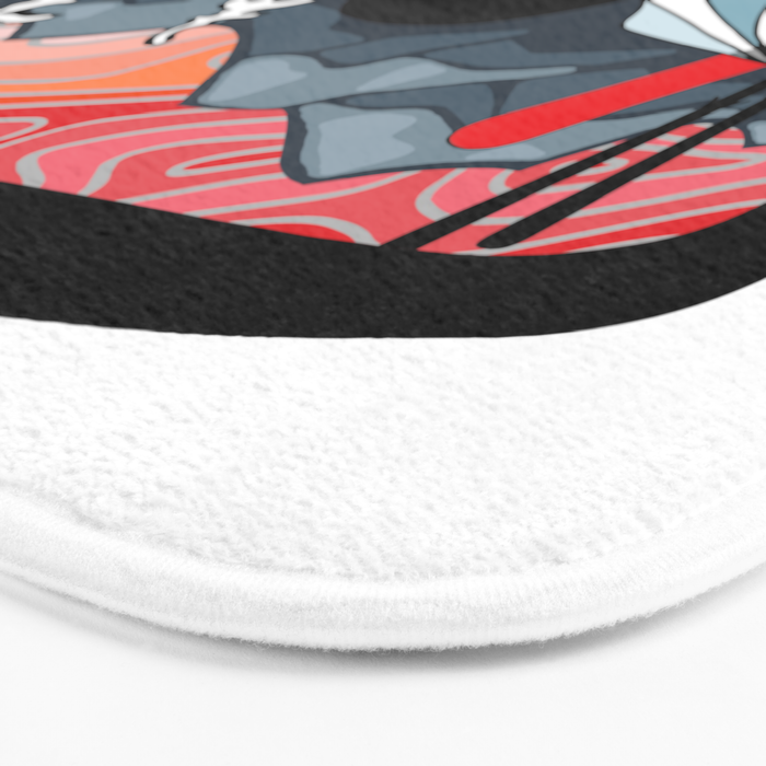 Snow Sport Sunset | Ski and Snowboard Series | DopeyArt Bath Mat Gallery Image 3