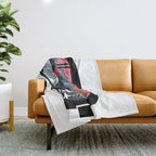 Snow Sport Sunset | Ski and Snowboard Series | DopeyArt Throw Blanket Gallery Image 1