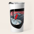 Snow Sport Sunset | Ski and Snowboard Series | DopeyArt Travel Mug Gallery Image 3
