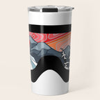 Snow Sport Sunset | Ski and Snowboard Series | DopeyArt Travel Mug Gallery Image 1