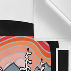 Snow Sport Sunset | Ski and Snowboard Series | DopeyArt Wall Tapestry Gallery Image 3