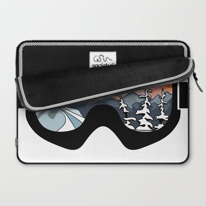 Snow Sport Sunset | Ski and Snowboard Series | DopeyArt Laptop Sleeve Gallery Image 2