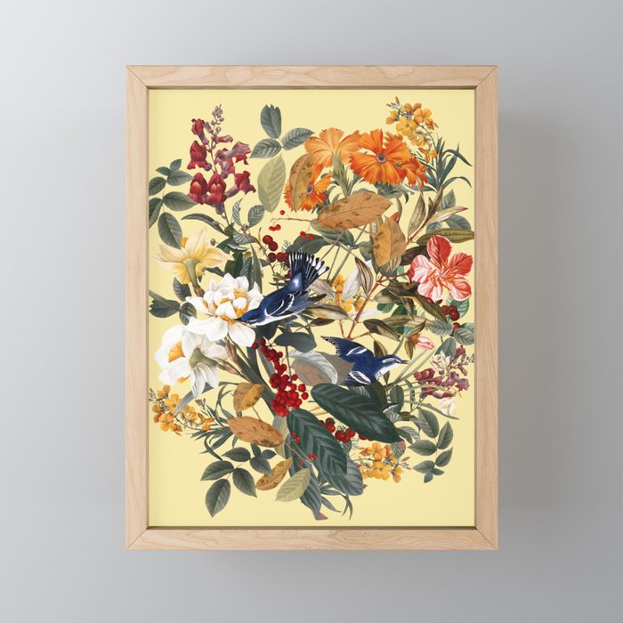 Floral and Birds XXIX Mini Art Print Gallery Image 1