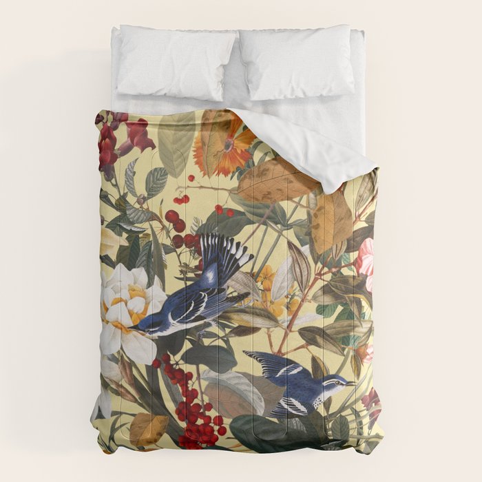 Floral and Birds XXIX Comforter Gallery Image 1