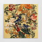 Floral and Birds XXIX Wood Wall Art Gallery Image 1