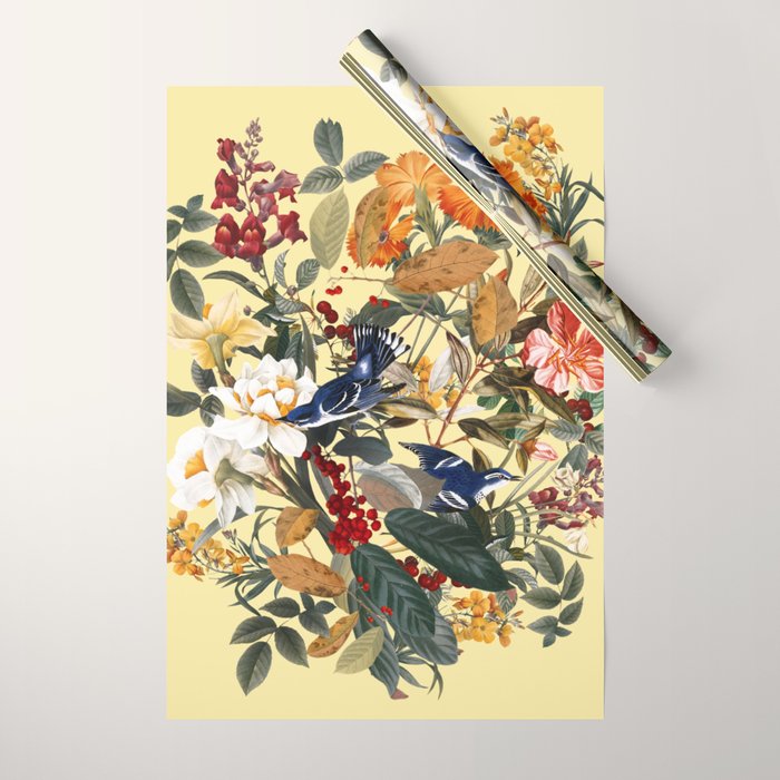 Floral and Birds XXIX Wrapping Paper Gallery Image 1