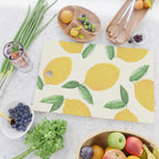 Lemons Pattern - Watercolor Painting Illustration Cutting Board Gallery Image 2