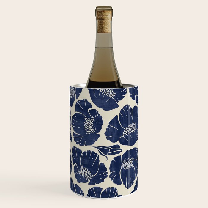 Poppies Indigo Wine Chiller Gallery Image 1