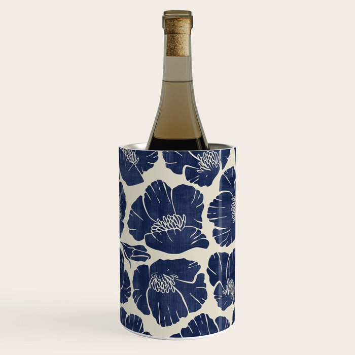 Poppies Indigo Wine Chiller Gallery Image 2