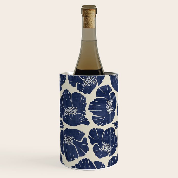 Poppies Indigo Wine Chiller Gallery Image 3