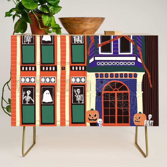 Haunted house - Halloween  Credenza Gallery Image 1