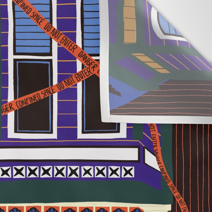 Haunted house - Halloween  Wall Tapestry Gallery Image 3