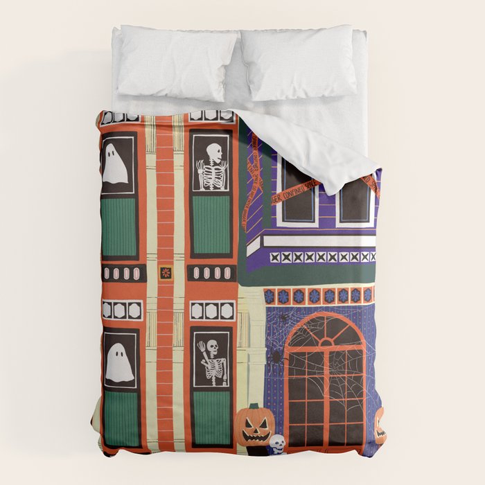 Haunted house - Halloween  Duvet Cover Gallery Image 6