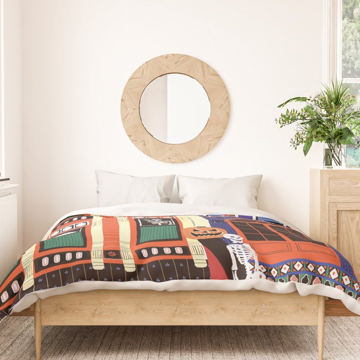 Haunted house - Halloween  Duvet Cover Gallery Image 3