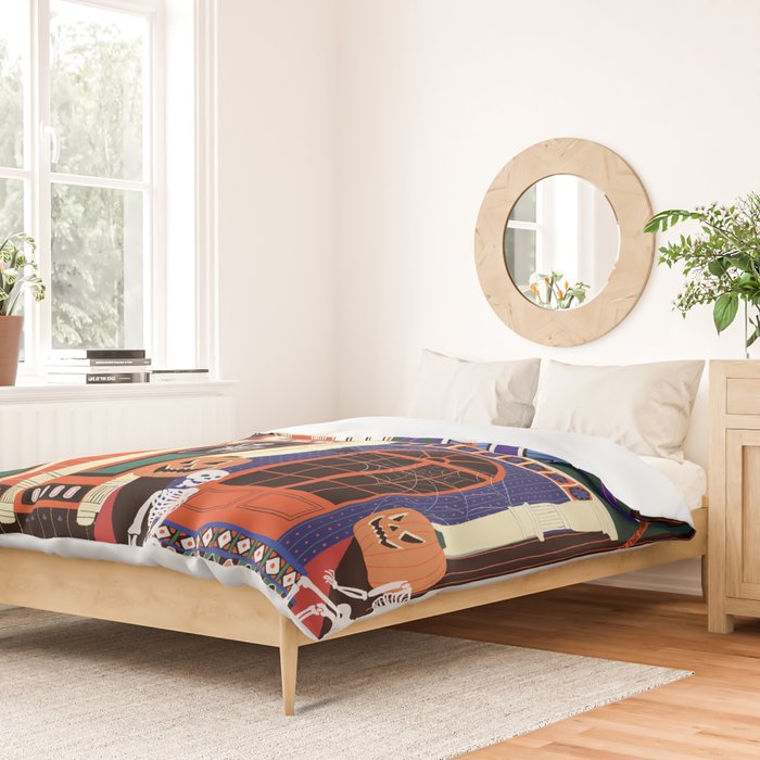 Haunted house - Halloween  Duvet Cover Gallery Image 2