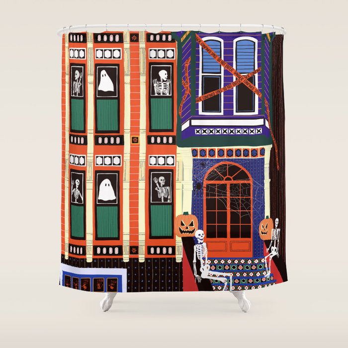 Haunted house - Halloween  Shower Curtain Gallery Image 1