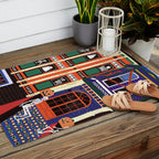 Haunted house - Halloween  Outdoor Rug Gallery Image 2