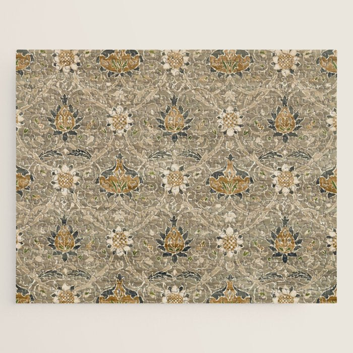 William Morris Montreal Grey Charcoal Jigsaw Puzzle Gallery Image 1