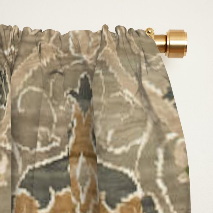 William Morris Montreal Grey Charcoal Window Curtain Gallery Image 2