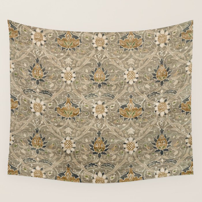 William Morris Montreal Grey Charcoal Wall Tapestry Gallery Image 4