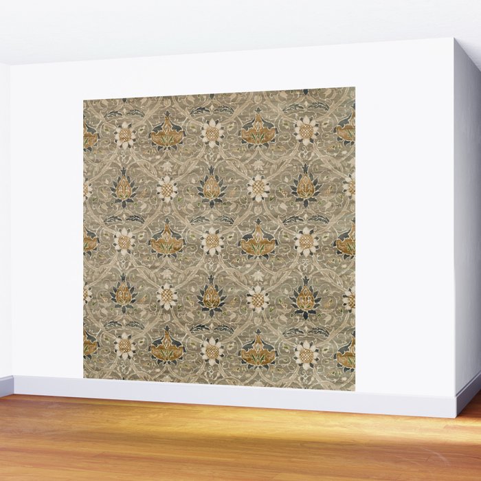 William Morris Montreal Grey Charcoal Wall Mural Gallery Image 2