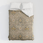 William Morris Montreal Grey Charcoal Duvet Cover Gallery Image 6