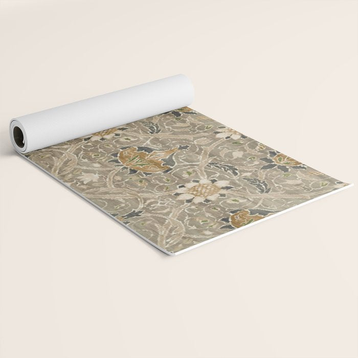 William Morris Montreal Grey Charcoal Yoga Mat Gallery Image 2