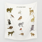 little nature friends Wall Tapestry Gallery Image 4