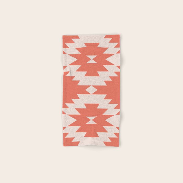 Southwestern Minimalism - Bright Coral Red Towels Gallery Image 1