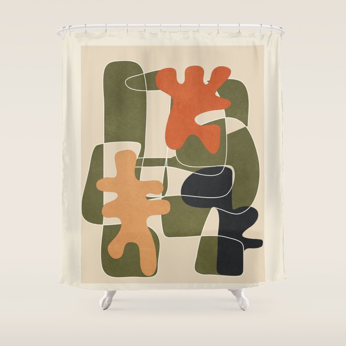 Organic Rhythms 3 Shower Curtain Gallery Image 1
