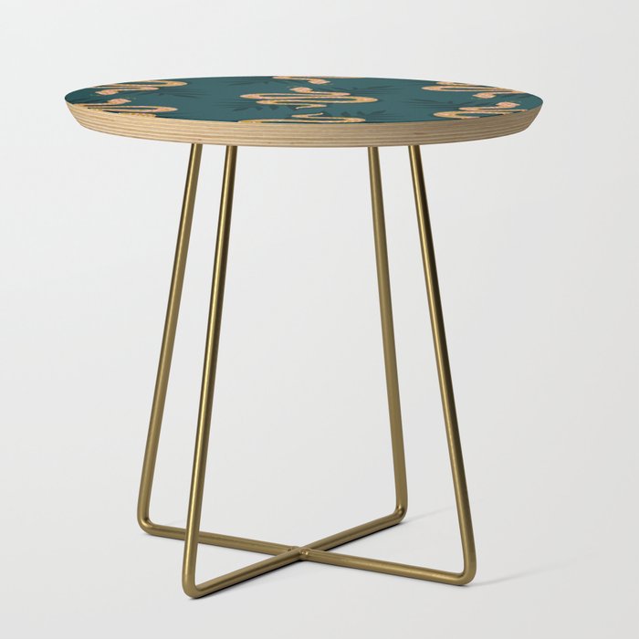Tropical Serpent - Teal & Blush Side Table Gallery Image 1
