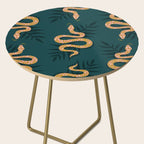 Tropical Serpent - Teal & Blush Side Table Gallery Image 2