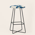 Minimal Abstract Cobalt Stool Gallery Image 1
