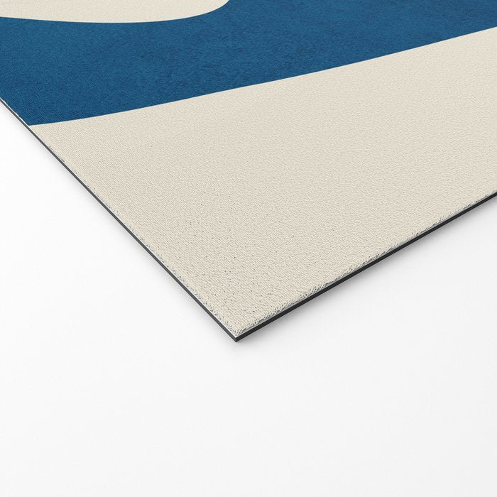 Minimal Abstract Cobalt Welcome Mat Gallery Image 2