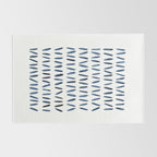 Strokes Pattern | Indigo Watercolor Painting Rug Gallery Image 2