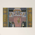 Prince Climbing Tower Manuscript Mughal India Welcome Mat Gallery Image 1
